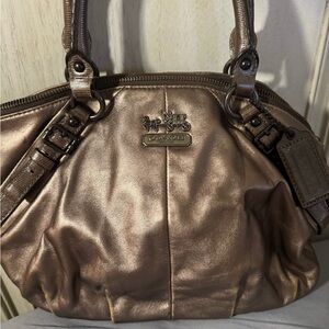Coach Shimmering Bronze Shoulder Bag